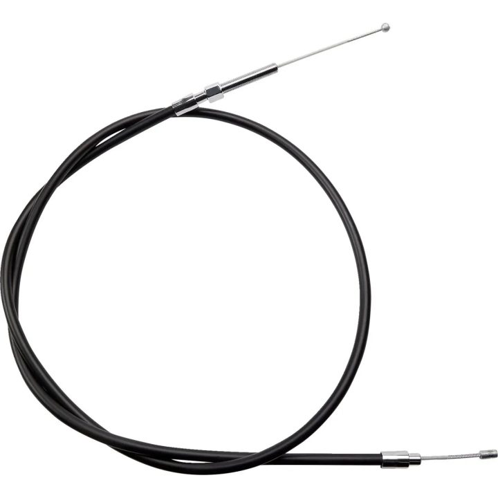 Cable de embrague de vinilo negro de alta eficiencia — 142 cm (56\"), 14 cm (5-1/2\") de recorrido, ajustador inferior