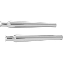 Bell Tip Muffler — 1-3/4" inlet, 20" length, Chrome