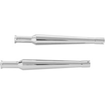 Bell Tip Muffler — 1-3/4" inlet, 22" length, Chrome