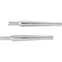 Bell Tip Muffler — 1-3/4" inlet, 22" length, Chrome
