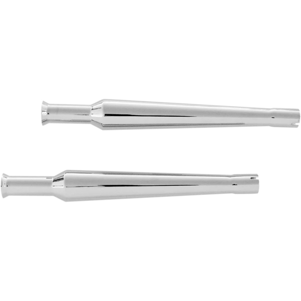 Bell Tip Muffler — 1-3/4" inlet, 22" length, Chrome