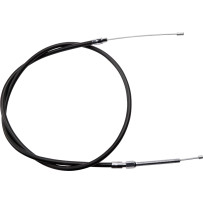 High-Efficiency Black Vinyl Clutch Cable — 139.5 cm (55"), 17 cm travel, bottom adjuster
