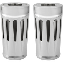 Cubiertas de botas de horquilla de aluminio — estándar y +2", cromo