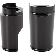 Fork Boot — Black anodized, fits 18" x 5.5" front fenders