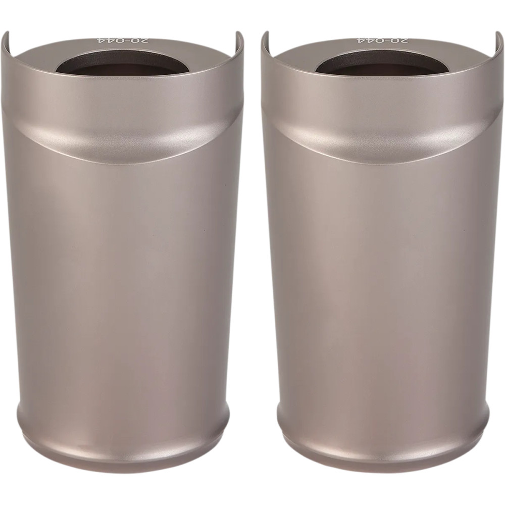 Fork Boot — Anodized titanium, fits 18" x 5.5" front fenders, pair