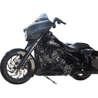 Fork Boot Covers — Fits 18" x 5.5" & 21" x 5.5" fat front wheels, Black gloss