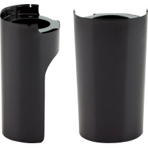 Fork Boot Covers — Fits 18" x 5.5" & 21" x 5.5" fat front wheels, Black gloss