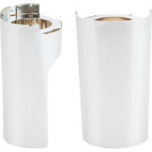 Fork Boot Covers — Chrome