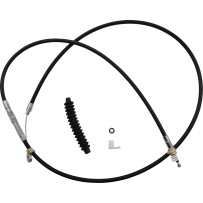 High-Efficiency Black Vinyl Clutch Cable — 57-1/4" housing, 20-3/4" adjuster