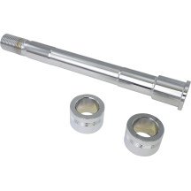 Front Axle Kit — 25.4 mm diameter, 25.38 cm length, Chrome
