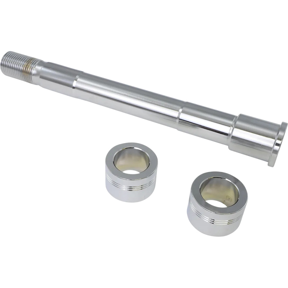 Front Axle Kit — 25.4 mm diameter, 25.38 cm length, Chrome