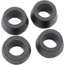 Rear Shock Bushings — Rear, Black