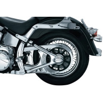 Boomerang Frame Covers — Chrome, Pair