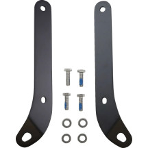 Soportes de amarre — montaje delantero, acero, par, negro