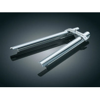 Down Tube Covers — Chrome, front