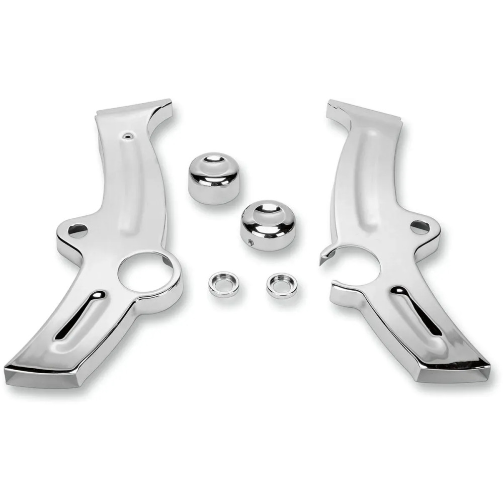 Boomerang Frame Covers — Chrome