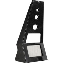 Assault Armor Carbon Fiber Chin Spoiler — Front, Air Cooled, Black