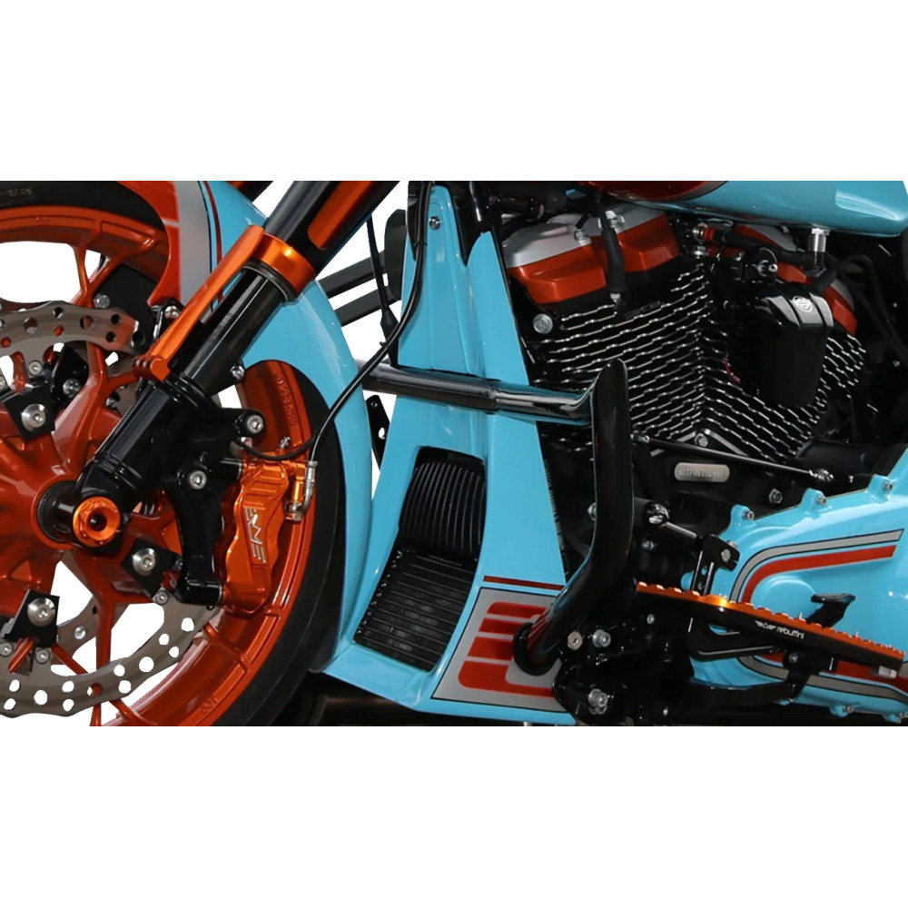 Two Piece Chin Spoiler — fits Mini Monkey engine guards, unfinished