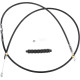 Cable de embrague de vinilo negro de alta eficiencia — Longitud de carcasa 198 cm (78\"), recorrido 89 mm (3-1/2\"), ajustador 65 cm (25-1/2\")
