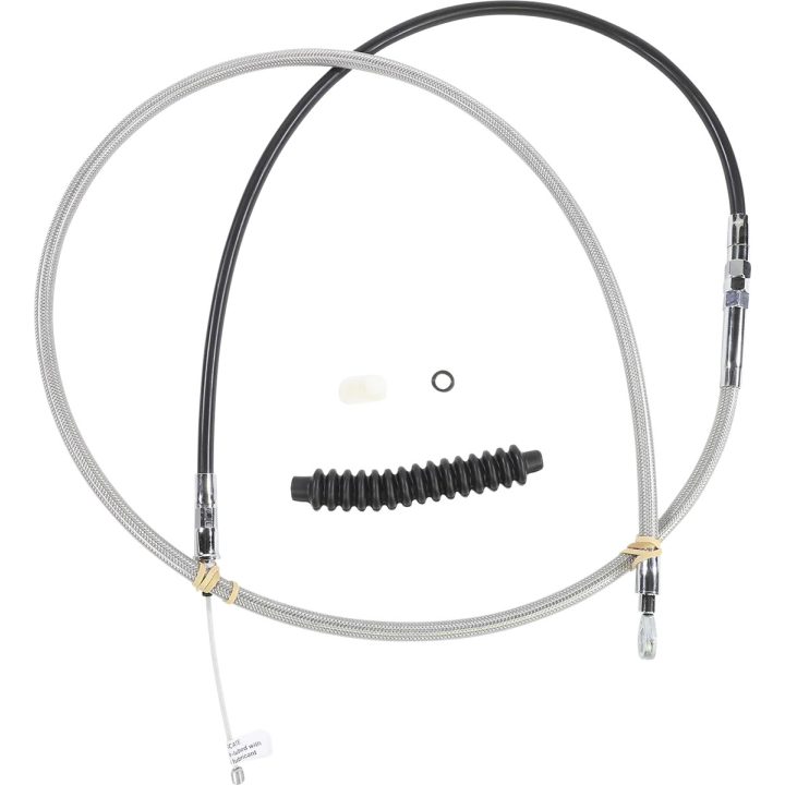 Cable de embrague trenzado de acero inoxidable de alta eficiencia — 188 cm (74 in), 89 mm (3-1/2 in), 65 cm (25-1/2 in)