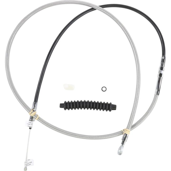 Cable de embrague trenzado de acero inoxidable de alta eficiencia — 193 cm (76") carcasa, 89 mm (3-1/2") recorrido