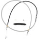 Cable de embrague trenzado de acero inoxidable de alta eficiencia — 193 cm (76") carcasa, 89 mm (3-1/2") recorrido