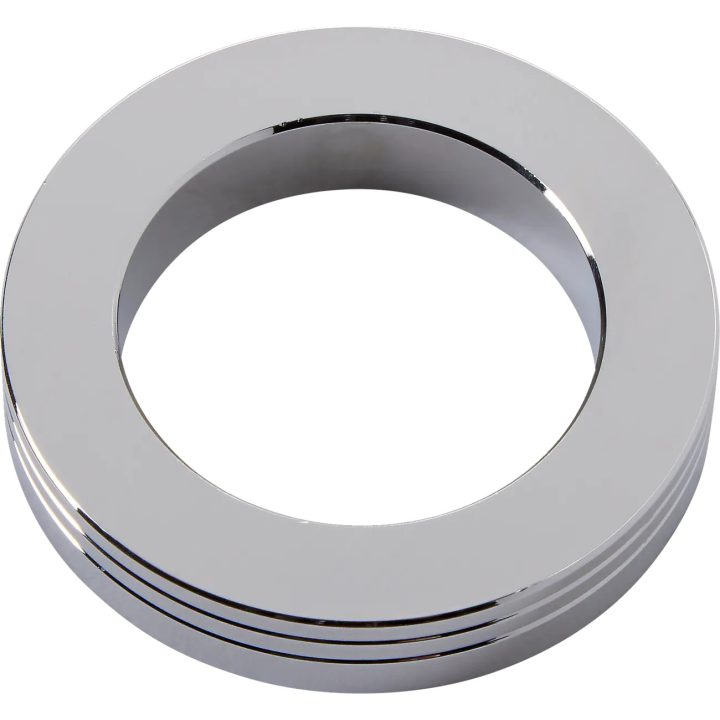 Separador de eje — 7.2 mm (0.283"), acero, trasero, cromo