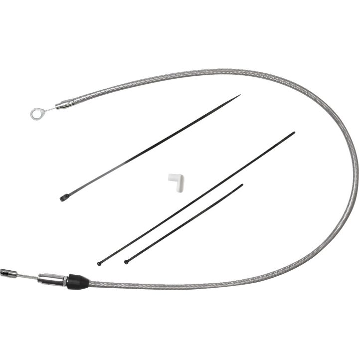 Cable de embrague de conexión rápida — 91,5 cm (36") de longitud, 59 mm (2-5/16") de recorrido, cromado