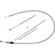 Cable de embrague de conexión rápida — 91,5 cm (36") de longitud, 59 mm (2-5/16") de recorrido, cromado