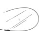 Cable de embrague de conexión rápida — 38" (96,5 cm), 59 mm recorrido, cromo