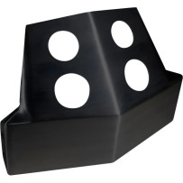 Skid Plate — Black, powder-coated aluminum