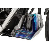 Skid Plate — Brushed silver aluminum, SM-FXSP-R