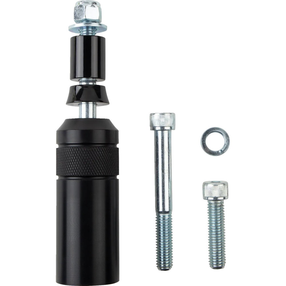 Replacement Sliders — Black, rear, Burly crash bars