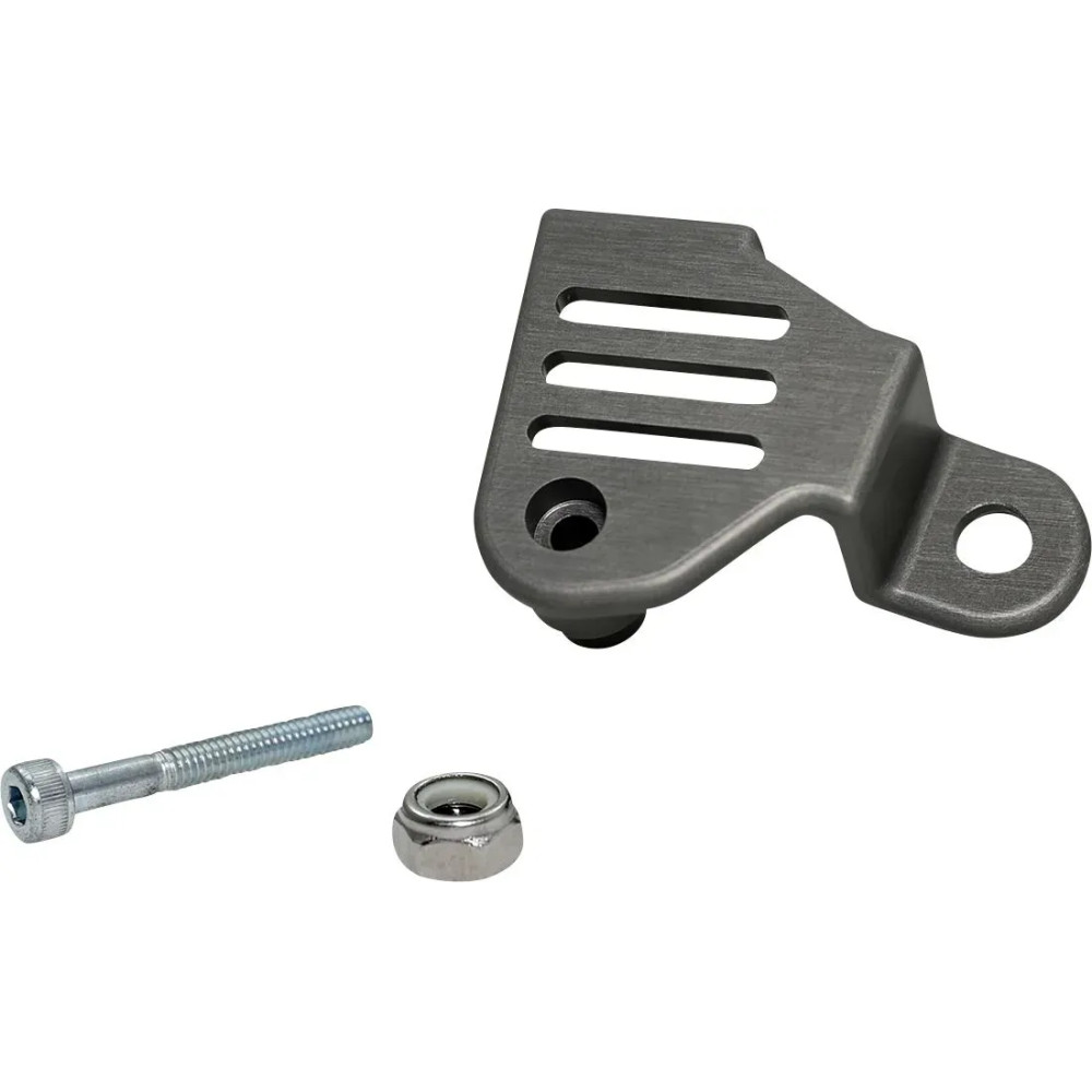 Sidestand Switch Guard — Gray anodized, Aluminum