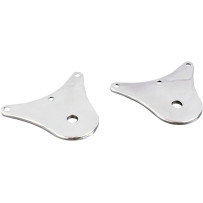 Placas para montaje de bandera en parachoques — Montaje trasero, cromado