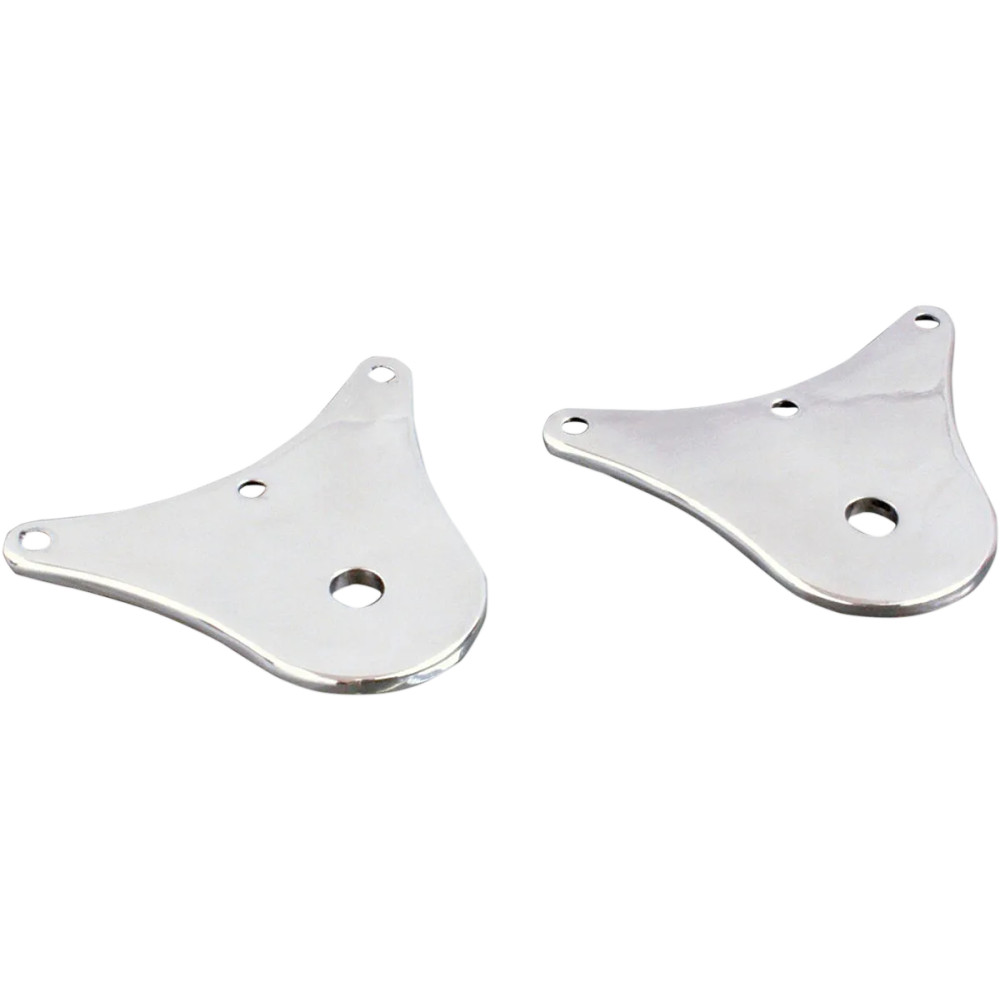 Placas para montaje de bandera en parachoques — Montaje trasero, cromado