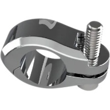 Soporte para mástil LED — 3/4" redondo, montaje trasero, cromo