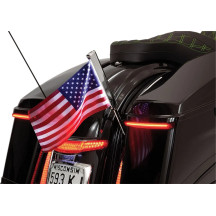 Kit de montaje para asta de bandera — Cromado, Trasero