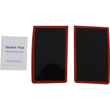 Placa bloqueadora de carenado — Negro, par