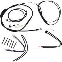 Kit completo de cables/líneas de vinilo negro para Ape Hangers — 35.5 cm (14"), Ape Hanger