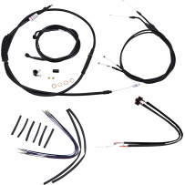 Kit completo de cables/lineas de vinilo negro para Ape Hangers — 16" altura del manillar, Negro