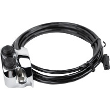 Conjunto de control montado en manillar cromado Legend — para 25.4 mm (1") y 31.8 mm (1-1/4")