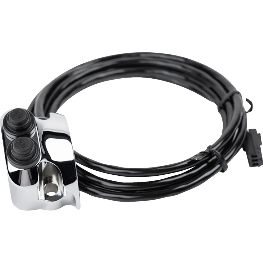 Conjunto de control montado en manillar cromado Legend — para 25.4 mm (1") y 31.8 mm (1-1/4")