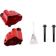 Cylinder Head Breathers — Red, Pair