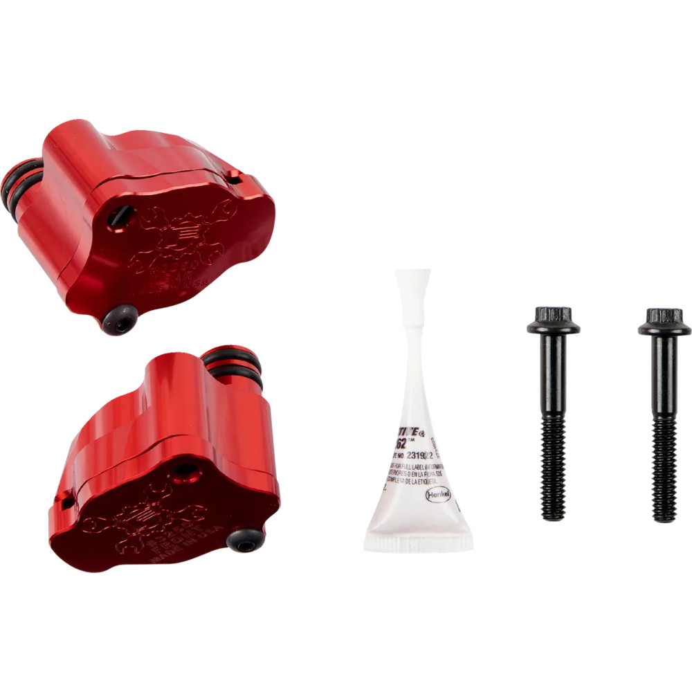 Cylinder Head Breathers — Red, Pair