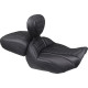 Wide Deluxe Touring Passenger Seat — Black, Blue