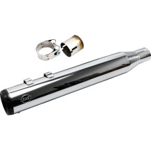 2-into-1 Swindler Exhaust Conversion Kit — 10 cm (4"), Chrome