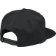 Gorra Stamp — Talla única, cierre snapback, Negro