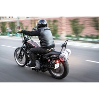 1" Narrow Bottom Ape Hanger Handlebar — 14" rise, 1" clamp, 33" width, gloss black