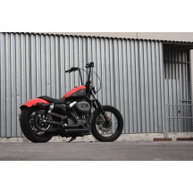 1" Narrow Bottom Ape Hanger Handlebar — 14" rise, 1" clamp, 33" width, gloss black